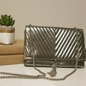 Silver bebe Crossbody/Clutch